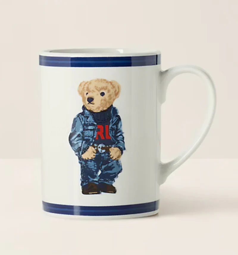 Mug with a teddy bear design on a white background