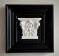 Siyah Çerçeveli Alçı Rölyef Tablo